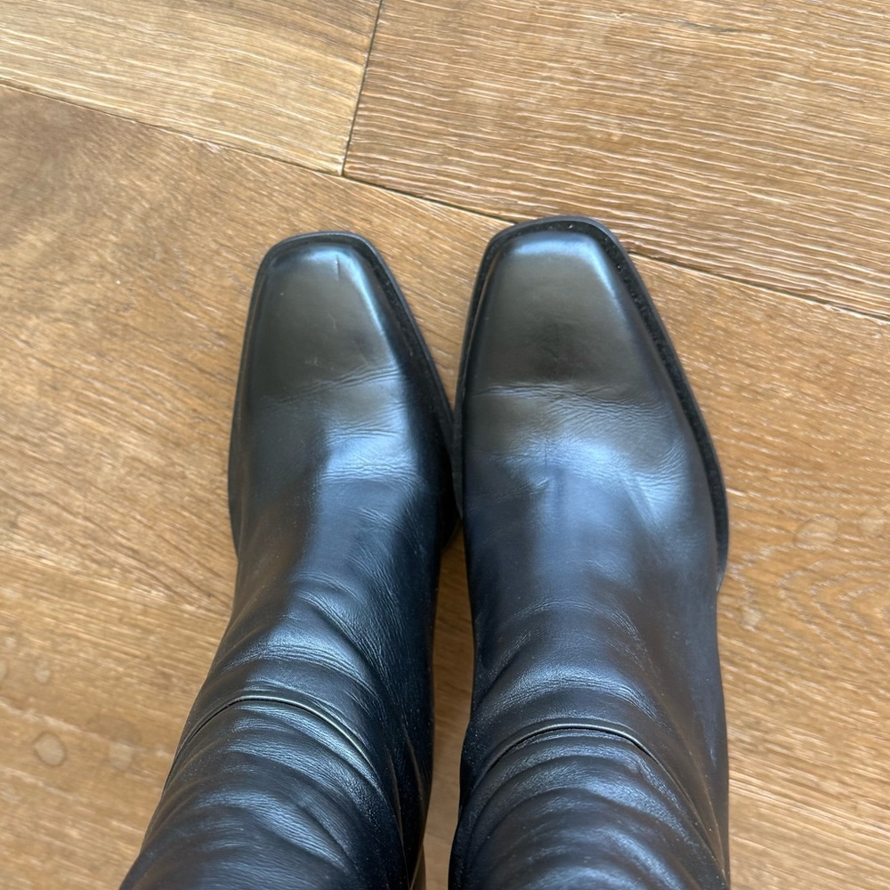 Tamara Mellon Black Leather Over the Knee Boots- size 38 - Picture 12 of 12